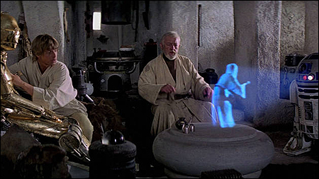 Hologramme in Star Wars (Quelle: Lucasfilm Ltd.)